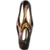 image:imageDeco 79 Glass Abstract Decorative Sculpture Ombre Cutout Home Decor Statue with Amber Accents Accent Figurine 8 x 4 x 17 BlackYellow