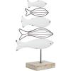 image:imageDeco 79 Plastic Sea Life Decorative Sculpture Home Decor Statues Set of 3 Accent Figurines 13 13 13H WhiteWhite