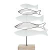 image:imageDeco 79 Plastic Sea Life Decorative Sculpture Home Decor Statues Set of 3 Accent Figurines 13 13 13H WhiteWhite
