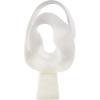 image:imageDeco 79 Polystone Abstract Decorative Sculpture Twisted Wave Home Decor Statue with Elevated Base Accent Figurine 17 x 11 x 19 White10 x 6 x 19