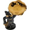 image:imageDeco 79 Polystone Dog Decorative Sculpture Sitting and Standing Home Decor Statues Set of 2 Accent Figurines 5W 9H GoldBlack