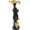 image:imageDeco 79 Polystone Dog Decorative Sculpture Sitting and Standing Home Decor Statues Set of 2 Accent Figurines 5W 9H GoldBlack