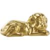image:imageDeco 79 Polystone Dog Decorative Sculpture Sitting and Standing Home Decor Statues Set of 2 Accent Figurines 5W 9H GoldGold