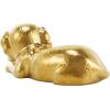 image:imageDeco 79 Polystone Dog Decorative Sculpture Sitting and Standing Home Decor Statues Set of 2 Accent Figurines 5W 9H GoldGold