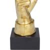image:imageDeco 79 Polystone Mask Decorative Sculpture Quiet Gesture Home Decor Statue Accent Figurine 6 x 5 x 17 GoldGold