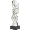 image:imageDeco 79 Polystone Mask Decorative Sculpture Quiet Gesture Home Decor Statue Accent Figurine 6 x 5 x 17 GoldSilver