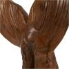image:imageDeco 79 Teak Wood Whale Handmade Decorative Sculpture Tail Live Edge Home Decor Statues with Intricate Carvings Set of 3 Accent Figurines 23 18 16H BrownBrown