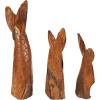 image:imageDeco 79 Teak Wood Whale Handmade Decorative Sculpture Tail Live Edge Home Decor Statues with Intricate Carvings Set of 3 Accent Figurines 23 18 16H BrownBrown