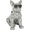 image:imageCosmoLiving by Cosmopolitan Ceramic Bulldog Decorative Sculpture Home Decor Statue with Sunglasses Accent Figurine 6 x 10 x 12 GoldSilver