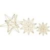 image:imageCosmoLiving by Cosmopolitan Metal Star Decorative Sculpture Home Decor Statues Set of 3 Accent Figurines 12 9 7H GoldGlam