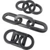 image:imageDeco 79 Marble Chain Handmade Decorative Sculpture Geometric 3 Link Home Decor Statues with Various Shapes Set of 3 Accent Figurines 9 9 13W GrayBlack