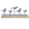 image:imageDeco 79 Metal Bird Decorative Sculpture Home Decor Statue Accent Figurine 18 x 4 x 7 Gray