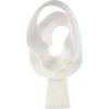 image:imageDeco 79 Polystone Abstract Decorative Sculpture Twisted Wave Home Decor Statue with Elevated Base Accent Figurine 17 x 11 x 19 White10 x 6 x 19