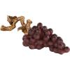 image:imageDeco 79 Polystone Fruit Decorative Sculpture Grape Home Decor Statue with Gold Stem Accent Figurine 14 x 5 x 6 Purple