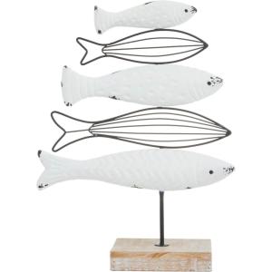 image:imageDeco 79 Plastic Sea Life Decorative Sculpture Home Decor Statues Set of 3 Accent Figurines 13 13 13H WhiteWhite