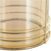 image:imageDeco 79 Metal Candle Lantern with Thin Circular Rods and Tinted Glass 8 x 6 x 8 Gold8 x 6 x 8