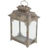 image:imageDeco 79 Metal Decorative Candle Lantern Set of 2 18 14H Brown