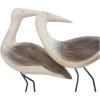 image:imageDeco 79 Polystone Bird Decorative Sculpture Family Home Decor Statue with Cream Rock Base Accent Figurine 14 x 5 x 12 Brown