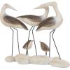 image:imageDeco 79 Polystone Bird Decorative Sculpture Family Home Decor Statue with Cream Rock Base Accent Figurine 14 x 5 x 12 Brown