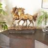 image:imageDeco 79 Polystone Horse Decorative Sculpture Home Decor Statue Accent Figurine 14 x 6 x 11 Bronze