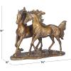 image:imageDeco 79 Polystone Horse Decorative Sculpture Home Decor Statue Accent Figurine 14 x 6 x 11 Bronze