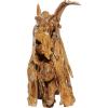 image:imageDeco 79 Teak Wood Horse Handmade Decorative Sculpture Home Decor Statue Accent Figurine 25 x 10 x 23 BrownBrown