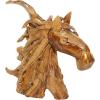 image:imageDeco 79 Teak Wood Horse Handmade Decorative Sculpture Home Decor Statue Accent Figurine 25 x 10 x 23 BrownBrown
