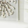 image:imageDeco 79 Acrylic Plastic Shell Home Shadow Box 3D Wall Sculpture with Gray Fabric Backing Wall Art 24 x 3 x 24 Clear
