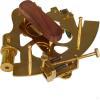 image:imageDeco 79 Brass Metal Sextant Compass with Decorative Wood Box Set of 2 7 W 3 H GoldGold