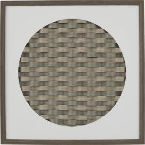 image:imageDeco 79 Wood 3D Weaved Shadow Box 24 x 2 x 24 Dark BrownDark Brown