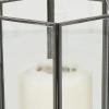 image:imageCosmoLiving by Cosmopolitan Metal Geometric Hexagon Shaped Candle Lantern with Clear Glass Set of 3 10 8 6 H ClearClear