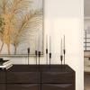 image:imageCosmoLiving by Cosmopolitan Metal Slim 7 Candle Candelabra 21 x 7 x 10 GoldBlack