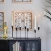 image:imageCosmoLiving by Cosmopolitan Metal Slim 7 Candle Candelabra 21 x 7 x 10 GoldBlack