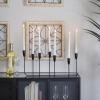 image:imageCosmoLiving by Cosmopolitan Metal Slim 7 Candle Candelabra 21 x 7 x 10 GoldBlack