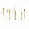 image:imageCosmoLiving by Cosmopolitan Metal Slim 7 Candle Candelabra 21 x 7 x 10 GoldGold