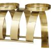 image:imageCosmoLiving by Cosmopolitan Stainless Steel Metal Decorative Candle Holder Candle Stand Candlestick Holder 20 x 5 x 5 Gold12 x 5 x 5