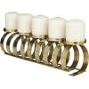 image:imageCosmoLiving by Cosmopolitan Stainless Steel Metal Decorative Candle Holder Candle Stand Candlestick Holder 20 x 5 x 5 Gold20 x 5 x 5
