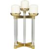 image:imageCosmoLiving by Cosmopolitan Stainless Steel Metal Decorative Candle Holder Candle Stand Candlestick Holder 20 x 5 x 5 GoldSMALL SIZE