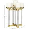 image:imageCosmoLiving by Cosmopolitan Stainless Steel Metal Decorative Candle Holder Candle Stand Candlestick Holder 20 x 5 x 5 GoldSMALL SIZE