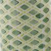 image:imageDeco 79 67110 LatticePatterned Ceramic Candle Holders 9 x 11 x 13 WhiteGreenClearWhiteGreenClear