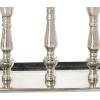 image:imageDeco 79 Aluminum Metal 3 Candle Candelabra with Candle Plate 12 x 6 x 9 Silver