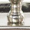 image:imageDeco 79 Aluminum Metal 3 Candle Candelabra with Candle Plate 12 x 6 x 9 Silver