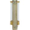 image:imageDeco 79 Aluminum Metal Single Candle Wall Sconce 5 x 7 x 16 GrayGold