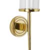 image:imageDeco 79 Aluminum Metal Single Candle Wall Sconce 5 x 7 x 16 GrayGold