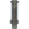 image:imageDeco 79 Aluminum Metal Single Candle Wall Sconce 5 x 7 x 16 GrayGray