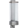 image:imageDeco 79 Aluminum Metal Single Candle Wall Sconce 5 x 7 x 16 GrayGray
