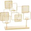 image:imageDeco 79 Gold Metal Contemporary Candelabra 16 x 18 x 5 InchesGold