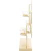 image:imageDeco 79 Gold Metal Contemporary Candelabra 16 x 18 x 5 InchesGold