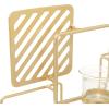image:imageDeco 79 Gold Metal Contemporary Candelabra 16 x 18 x 5 InchesGold