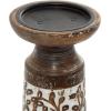 image:imageDeco 79 Mango Wood Handmade Decorative Candle Holder Candle Stand Set of 3 Candlestick Holder 10 8 6H Brown